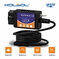 KOLSOL ELM327 USB V1.5 with Switch modified for Ford ELMconfig Forscan CH340+25K80 chip HS-CAN / MS-CAN